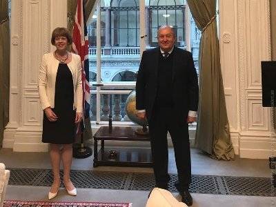 Президент Армении и британский министр обсудили вопросы сотрудничества