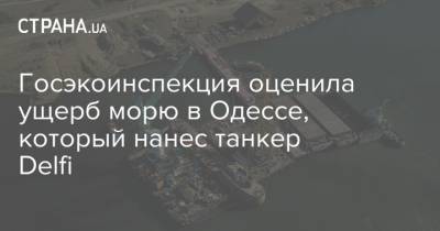 Госэкоинспекция оценила ущерб морю в Одессе, который нанес танкер Delfi