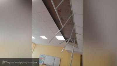 Прокуратура организовала проверку по обвалу потолка в петербургской школе