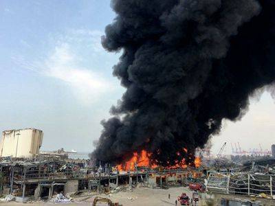 Президент Ливана: Сегодняшний пожар в порту Бейрута может быть преднамеренным актом саботажа