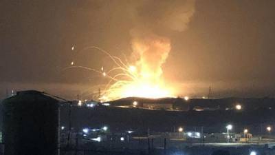 Военный склад в Иордании уничтожен мощным взрывом