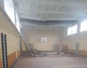 В Башкирии в школе обрушился потолок