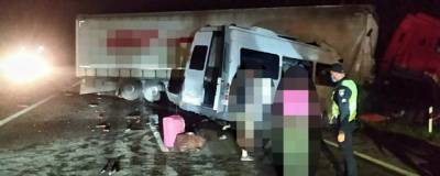В ДТП с участием микроавтобуса на Украине погибли пять человек