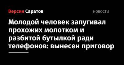 Молодой человек запугивал прохожих молотком и разбитой бутылкой ради телефонов: вынесен приговор