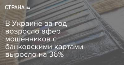 В Украине за год возросло афер мошенников с банковскими картами выросло на 36%