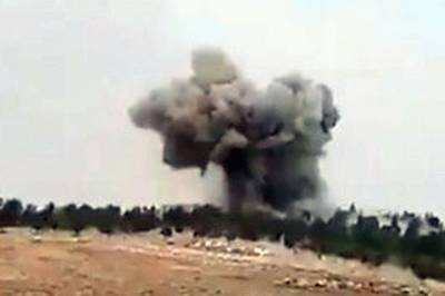 Российские самолеты нанесли бомбовый удар в Сирии
