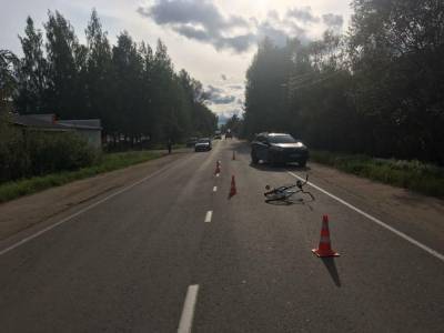 В Тверской области 9-летний велосипедист попал под колеса машины