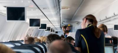 Несуразная поза стюардессы смутила пользователей Сети (ФОТО)