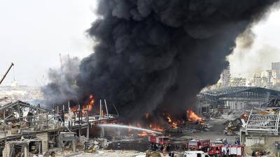 В порту Бейрута вновь произошло возгорание