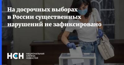 На досрочных выборах в России существенных нарушений не зафиксировано