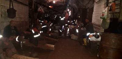 На четырех украинских шахтах десятый день продолжается подземная забастовка