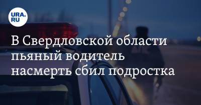 В Свердловской области пьяный водитель насмерть сбил подростка