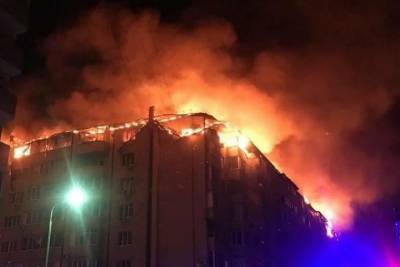 Пожар в Краснодаре удалось локализовать на площади 4,4 тыс. кв. м