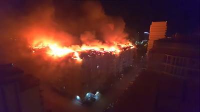 Пожар в Краснодаре тушили примерно шесть часов