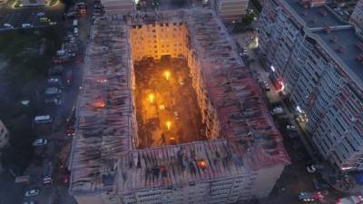 Последствия мощного пожара в Краснодаре сняли на видео с воздуха