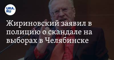 Жириновский заявил в полицию о скандале на выборах в Челябинске. СКРИН