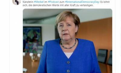 Меркель напомнила о немецких демократических ценностях и поддержала белорусов (+видео)