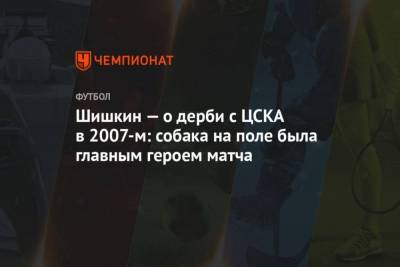 Шишкин о дерби с ЦСКА в 2007-м: собака на поле была главным героем матча