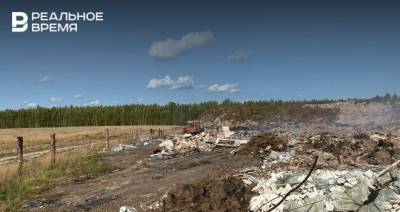 Пожарные полностью потушили возгорание на свалке в Зеленодольске