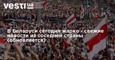 В Беларуси сегодня жарко - свежие новости из соседней страны (обновляется)