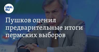 Пушков оценил предварительные итоги пермских выборов