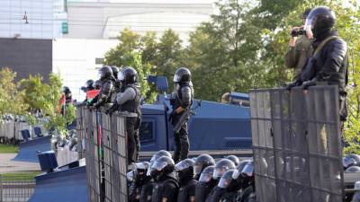 МВД Белоруссии сообщило о задержании 400 участников протестов