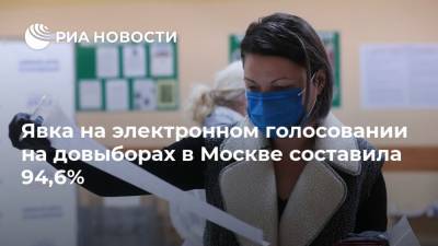 Явка на электронном голосовании на довыборах в Москве составила 94,6%
