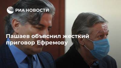 Пашаев объяснил жесткий приговор Ефремову