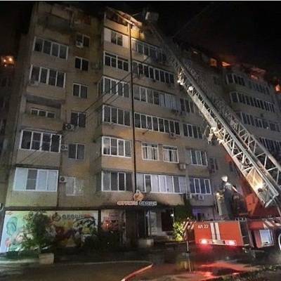Причиной пожара в доме В Краснодаре стал перегрев электропроводки в квартире на 8 этаже