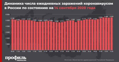 В России за сутки выявлено 5509 пациентов с коронавирусом