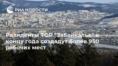 Резиденты ТОР "Забайкалье" к концу года создадут более 950 рабочих мест