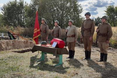 Под Рязанью захоронили останки погибшего в Курской области солдата