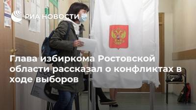 Глава избиркома Ростовской области рассказал о конфликтах в ходе выборов