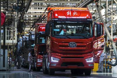 В Китае был представлен новый беспилотный грузовик