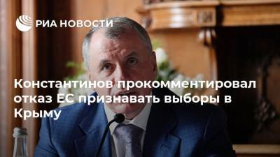 Константинов прокомментировал отказ ЕС признавать выборы в Крыму