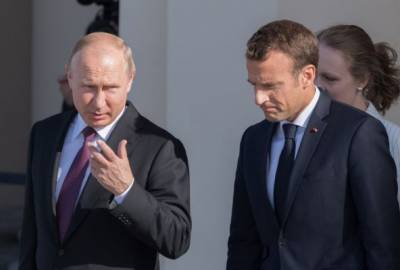 Путин подтвердил Макрону позицию России по Белоруссии и Украине