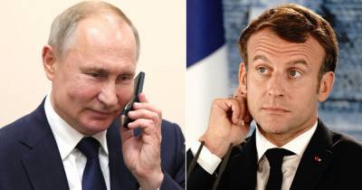 В Кремле подтвердили телефонный разговор Путина с Макроном