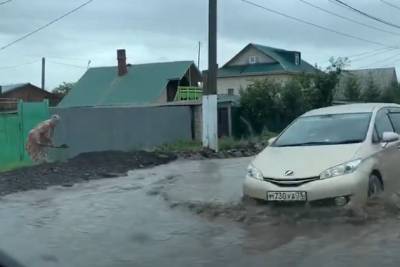 Водоотвод сделают на страдающей от дождей ул. Ивановской в Чите в 2021 г.