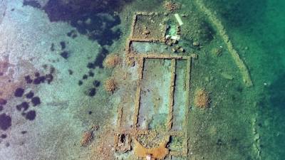 Из-под воды в Турции показалась базилика, затонувшая 1500 лет назад
