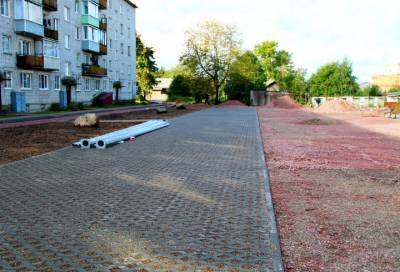 Фото: как благоустройство меняет к лучшему двор на улице Волкова в Подпорожье