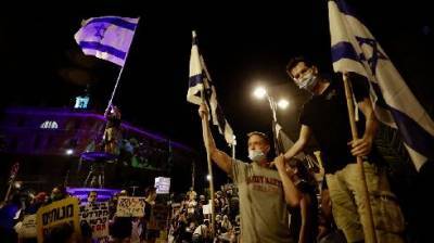 Вопреки тотальному карантину протесты против Нетаниягу в Иерусалиме продолжатся