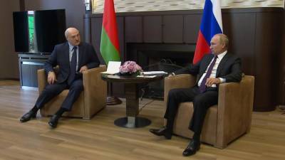 В Сочи завершились четырехчасовые переговоры Путина и Лукашенко