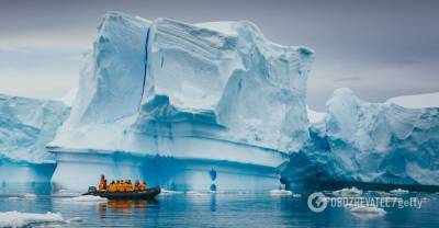От Гренландии откололся огромный айсберг. Фото со спутника | Мир | OBOZREVATEL