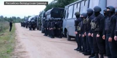 Отвод резерва российских силовиков от границы с Белоруссией попал на видео
