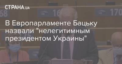 В Европарламенте Бацьку назвали "нелегитимным президентом Украины"