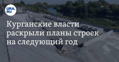 Курганские власти раскрыли планы строек на следующий год