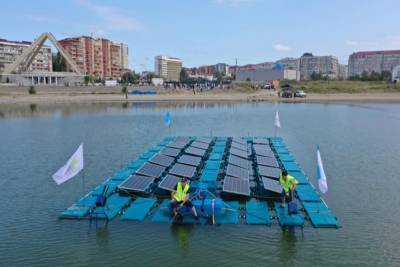 В Махачкале запустили плавучую солнечно-аэрационную систему для оздоровления озера Ак-Гель