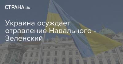 Украина осуждает отравление Навального - Зеленский