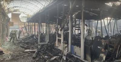 Тушили около 4 часов: крупный пожар на Центральном рынке Шахт полностью ликвидирован