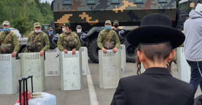 ФОТО. Украина просит Беларусь не пропускать остающихся на границе хасидов